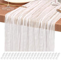 20 Pack White Cheesecloth Table Runner Wedding Birthday Table Decor by Showgeous