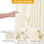 50FT x 15FT Wrinkle-Free Champagne Backdrop Curtains for Wedding, Champagne Fabric Photo Background Drapes for Wedding Reception, Birthday, Bridal & Baby Shower Decorations Photography - Image 4