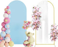 Arch Backdrop Stand and Cover Set, 6ft Arch Stand with Dusty Blue Cover by Putros