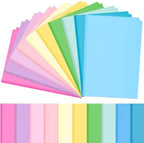 500 Sheets Pastel Tissue Paper Bulk 15 x 20 Inch for Fall Classroom Crafts by Qilery