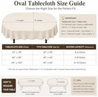 Laolitou Spring Checkered Oval Tablecloth Washable Heavy Duty Buffalo Plaid Table Cloth with Tassel Cotton Linen Gingham Table Cover for Picnic Birthday Tea Party, Red, 60 x 102 Inch - Image 5