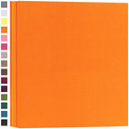 potricher Photo Album 4x6 Photos, 1000 Pockets, Linen Cover, Orange by potricher