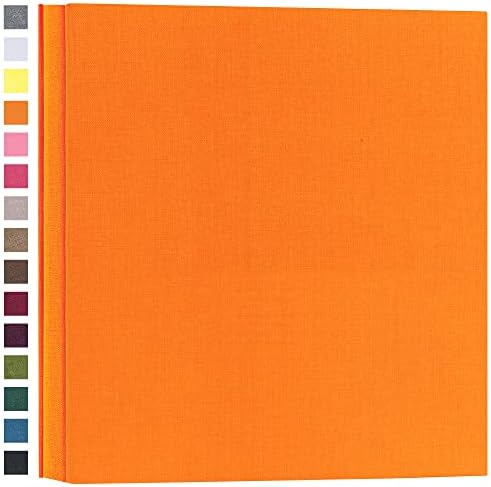 potricher Photo Album 4x6 Photos, 1000 Pockets, Linen Cover, Orange by potricher