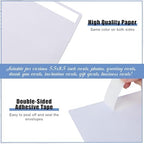 SATINIOR 300 Pieces Invitation Envelopes V Flap,A9,White - Image 3