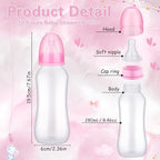 Trelaco 12 Pcs Baby Shower Bottle Chug Game, Elephant, Pink - Image 3