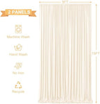 10ft x 15ft Champagne Wrinkle Free Backdrop Curtains for Wedding Party Backdrops Curtain Drapes Fabric Decorations Photo Back Drop Cloth for Baby Shower Photography Stage Reception - Image 5