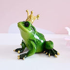 Crown Frog Prince Figurine Princess and Frog Party Decorations Cake Topper - Image 4