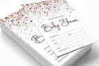 Pack of 30, Boy/Girl Baby Shower Party Collection, Baby Shower Invitation Cards, Fill in the Blank Invites WIth Envelopes, Confetti Theme Party Supplies - Image 3