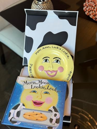 Moon, Moon, Lookie, Lookie Children's Book, Plate, Bedtime Story in a Gift Box - Image 4