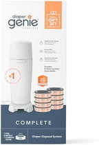 Diaper Genie Registry Gift Set | Includes Diaper Genie Complete Diaper Pail, 8 Refill Bags, 1 Carbon Filter | Perfect Starter Kit by DiaperGenie