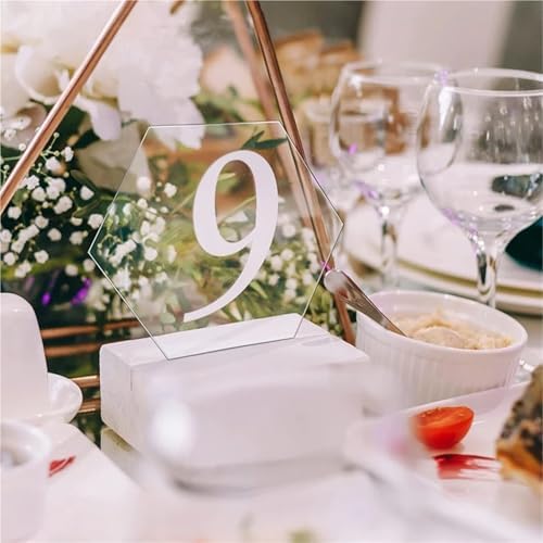 60/150Pcs Clear Acrylic Hexagon Blanks with Hole for Keychain Name Card Gift Tag - Image 4