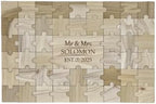 Palmetto Engraving Personalized Wedding Guest Book Puzzle, 49 Piece by PalmettoEngraving