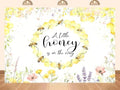 15x10ft Fabric Sweet Honey Bee Baby Shower Backdrop Banner, A Little Honey is on The Way Theme, Floral Honeycomb Design with Yellow and Pink Flowers Gender Reveal Party Decoration by Unknown