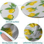 Lemon Love Print Oval Tablecloth Greaseproof Waterproof Elastic for Dining Table Buffet Parties and Camping Fits for 42" x 60" Oval Table - Image 5