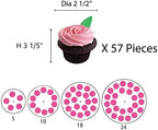 14'' Width XL Large Cupcake Stand 4 Tiered Acrylic Glass Round Cake Stand - Image 3