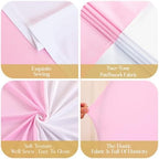 7.2FT & 6FT Arch Backdrop Cover, White & Pink Wedding Arch Covers, Spandex Arch Covers Stretchy Backdrop for Bridal Shower Baby Shower Birthday Decoration - Image 5