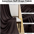 10x12 ft Brown Backdrop Curtains for Weddings, Birthdays and Photos - Image 4