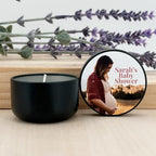 Custom Candles, Personalized Candles, Baby Shower Candle Favors, Bulk Candles, Candle Favors (Set of 10) (Black Tin) - Image 3