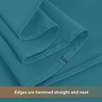 sancua Teal Tablecloths Rectangle, 8 Pack Table Cloth for 6 Foot Tables - Image 5