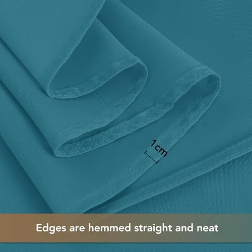 sancua Teal Tablecloths Rectangle, 8 Pack Table Cloth for 6 Foot Tables - Image 5