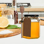 12 Pack 16 oz Hexagon Glass Honey Jars with Black Lids - Image 6
