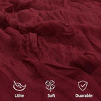 16 Pack 23 x 120 Inch Burgundy Table Runner 10Ft Cheesecloth - Image 5
