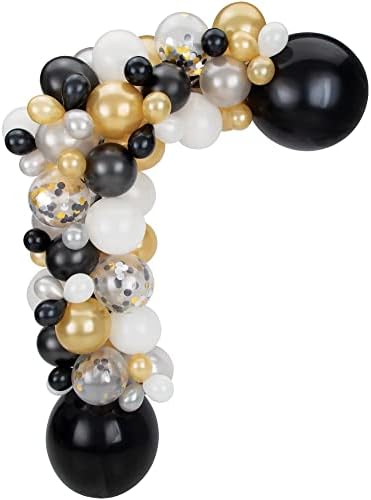 Multicolor Latex Balloon Garland Kit - 5" - 24" - Perfect for Birthdays, Weddings, & Events, Luxe, Pack of 73 by AmscanPartySupplies