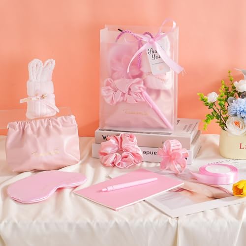 55-Piece Baby Shower Game Winner Prize Set, Including Hair Ties, Eye Mask, Makeup Bag and Gift Bag, Suitable for Baby Shower Game Prizes, Weddings and Bridal Shower Gifts (PINK) - Image 5