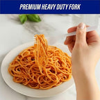 Genuine Joe Heavyweight White Plastic Forks (Pack of 4000) - Image 2