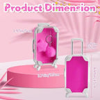LemonRoad 36 Pcs Clear Mini Suitcase Party Favor Box, Rose Pink - Image 2