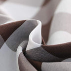 Hiasan Checkered Tablecloth Rectangle 60 x 84 Inch, Coffee and White - Image 3