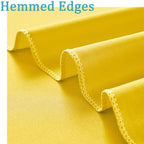 10x8ft Wrinkle Free Yellow Backdrop Curtain Panels, Thick Polyester Lemon Yellow Backdrop Drapes for Wedding Birthday Party Background Baby Shower - Image 4