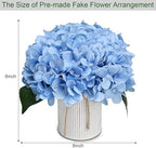 Pastel Blue Flower Table Centerpieces - Set of 6 - Image 4