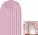 2D Printed Ripples Party Arch Covers Arched Backdrop Cover Stretchy Cover for Party Decoration Round Top Frame Spandex Cover (Pink449,8x4.6ft) by Unknown