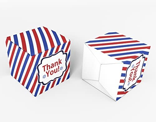 Paper Box - Mini Favor Box For Baby Shower 4x4x4 Inches Paper Gift Boxes, Candy Paper Box For Party Favors, Baby Shower Pirates,Boy Theme- Pack Of 20 - Image 2