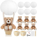 Sosation 6 Sets Hot Air Balloon with Bear Stick Glue Gun, White by Sosation