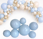Reusable Inflatable Balloon Garland Arch Kit, Linked PVC Balloons (Light Blue) by Unknown