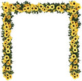 Artificial Sunflower Garland Decor, Silk Fake Sunflower Hanging Wreath Vines Flowers Garland for Outdoor Home Summer Party Table Wall Wedding Baby Shower Birthday Decor (6 Pack,8ft) by Unknown