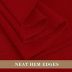 Fitable 6 Pack Red Tablecloths 108 Inch Round for 36"-84" Tables - Image 5