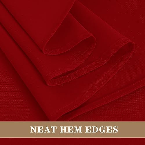 Fitable 6 Pack Red Tablecloths 108 Inch Round for 36"-84" Tables - Image 5