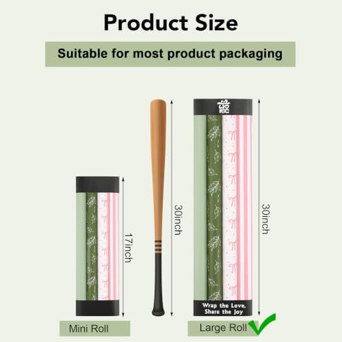 woric Jumbo Birthday Wrapping Paper for Women 30 Inch Wrapping Paper Roll - Image 2