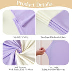 Cream Purple Arch Backdrop Cover Set of 2 Spandex Arch Covers 7.2 and 6ft Wedding Birthday Party Arch Covers Stretchy Backdrop Bridal Baby Shower Biege Lavender Arch Stand Cover - Image 6