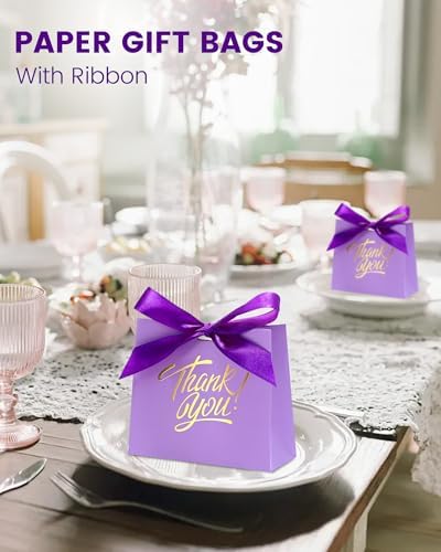 DOYIDE 120 Pack Small Thank You Gift Bags, Party Favor Bags with Bow Ribbon - Image 5