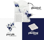 24 Favor Set, Purple Hummingbird Gift Wrap Tags with Seeds - Image 3