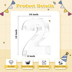 Ledido Reusable 10'' Fillable Acrylic Charcuterie Board Box Number 25 - Image 3
