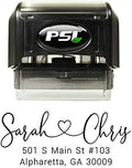 Address Stamp - Personalized Self Inking Return Address Stamper - Black Ink - Custom Wedding Stamp for Invitation Envelopes by PrettySweetParty