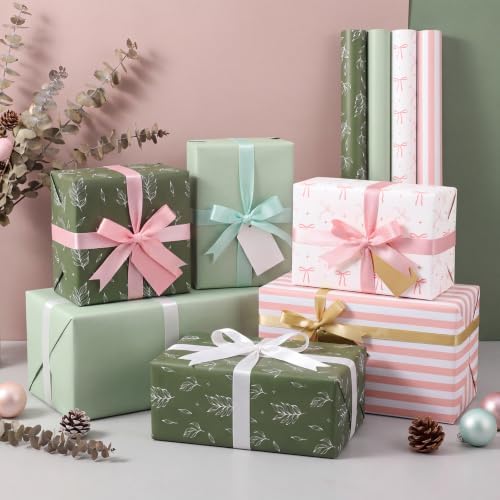 woric Jumbo Birthday Wrapping Paper for Women 30 Inch Wrapping Paper Roll - Image 6