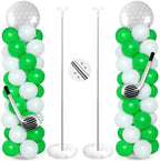 Soulchen 2 Set Golf Balloon Column Stand Kit, Green White by Soulchen