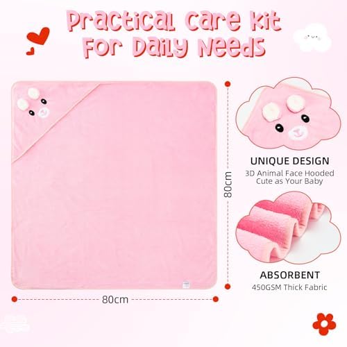 Defresit 13Pcs Baby Shower Gift, Baby Girl Gift Basket - Image 5