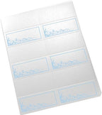 Scribble Vintage Swirl Printable Place Cards, Light Blue, Set of 150 (25 Sh - Image 3